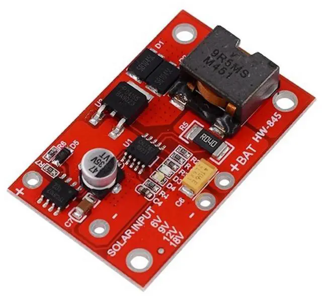 Alt view image 2 of 4 - Ageryu 3S 3A 12V MPPT Red Solar Controller Module CN3767/CN3722 With LED Indicator For 18V Solar Panel System-N33R