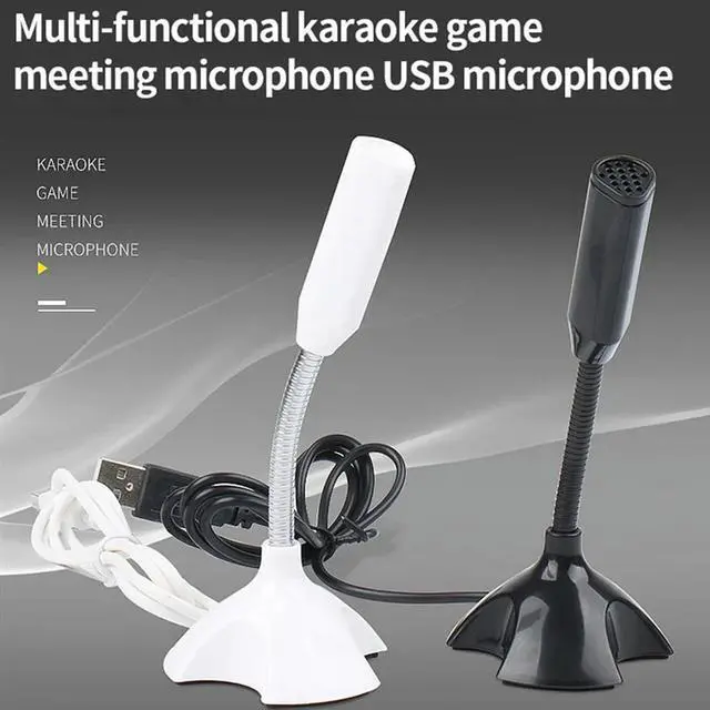 Alt view image 2 of 4 - Ageryu USB Laptop Microphone Voice Mic High Sensitivity Mini Studio Speech Mic Stand With Holder Gaming Conference For PC-N33R