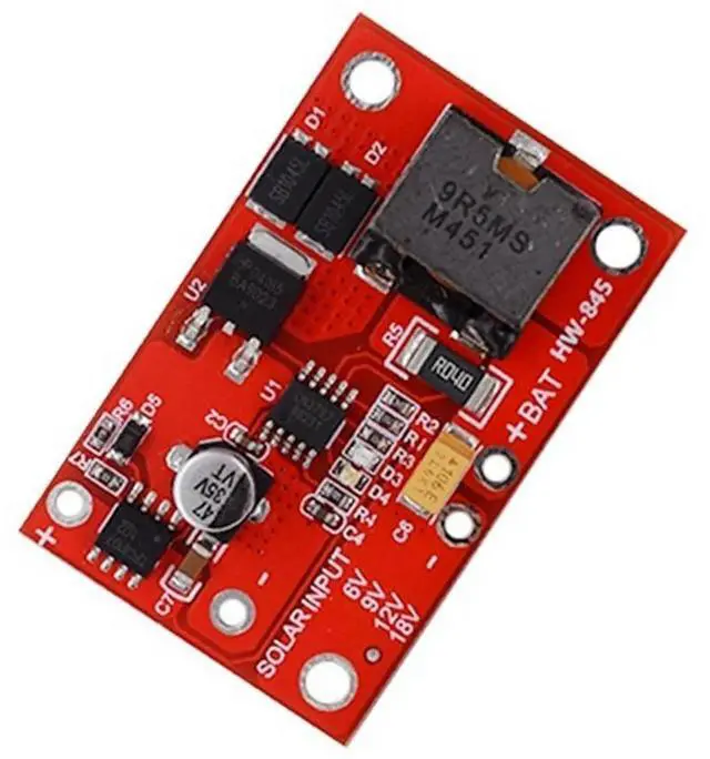 Alt view image 4 of 4 - Ageryu 3S 3A 12V MPPT Red Solar Controller Module CN3767/CN3722 With LED Indicator For 18V Solar Panel System-N33R