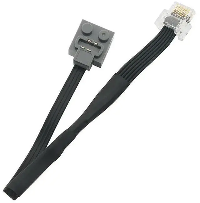 Alt view image 4 of 7 - Ageryu 25CM 6-Core Wedo Male Turn 4-Core 9686 Conversion Cable Extension Cord Compatible For Lego Accessories