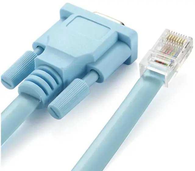 Alt view image 2 of 4 - USB Console Cable RJ45 Cat5 Ethernet To Rs232 DB9 COM Port Serial Female Rollover Routers Network Adapter Cable 1.8M-N33R