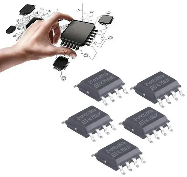 Alt view image 4 of 7 - Ageryu 5PCS M24M02-DRMN6TP 24M02RD SOP-8 2M Expansion Chip Programmable Memory For Quansheng K5 K6 Modification