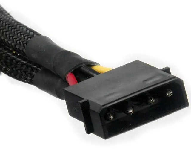 Alt view image 3 of 4 - 4 Pin Male IDE Molex To Dual 15Pin Female SATA Power Splitter Converter Adapter Cable Hard Drive HDD SSD Extension Cable-N33R