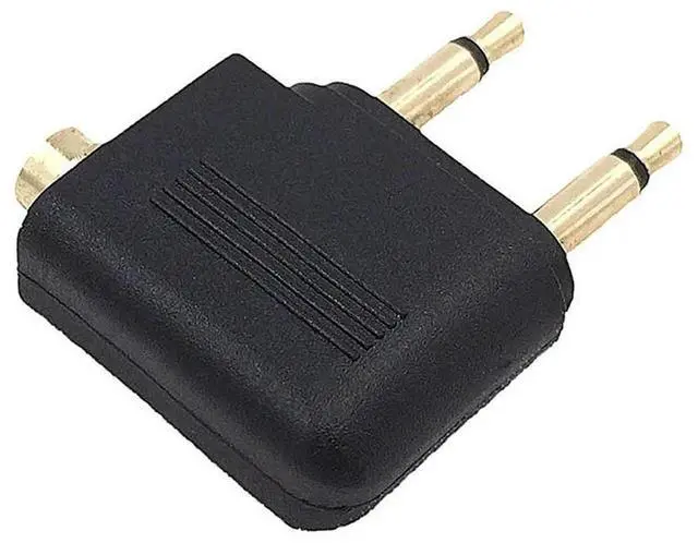 Alt view image 4 of 4 - Ageryu 5Pcs 3.5Mm Plug Adaptor Jack Audio Headphone Converter Adapter Headset Connector For Airline Airplane Travel Earphone-N33R