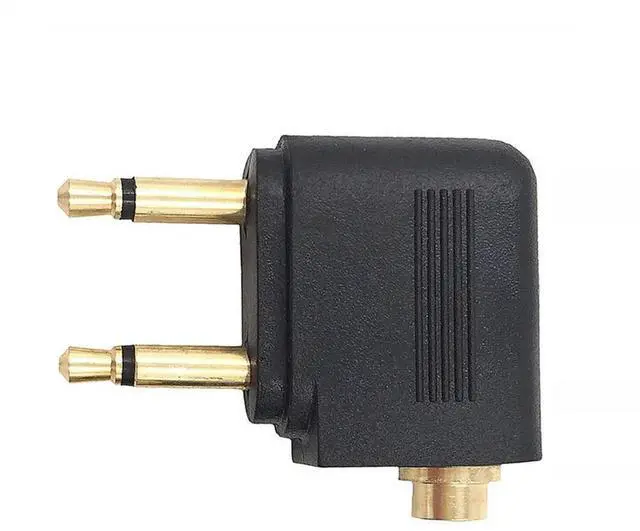 Alt view image 3 of 4 - Ageryu 5Pcs 3.5Mm Plug Adaptor Jack Audio Headphone Converter Adapter Headset Connector For Airline Airplane Travel Earphone-N33R