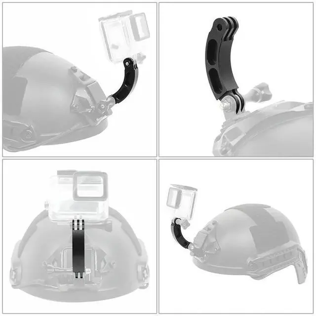 Alt view image 2 of 4 - Ageryu Extension Arm Connector Mount For Helmet Chin Mount Holder Ski/Motorcycle Cycling Helmet For Gopro Hero All Action Camera-N33R