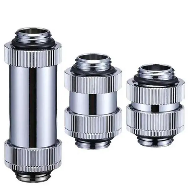 Alt view image 2 of 4 - Ageryu G1/4 Male To Male Rotary Connectors Copper SLI Water Cooling Fittings For PC, Adjustable Lengths A-N33R