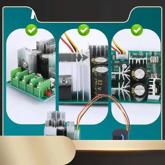 Main image of Ageryu 20A PWM DC Motor Speed Controller 12V 24V 36V 48V With Potentiometer Knob Switch-N33R