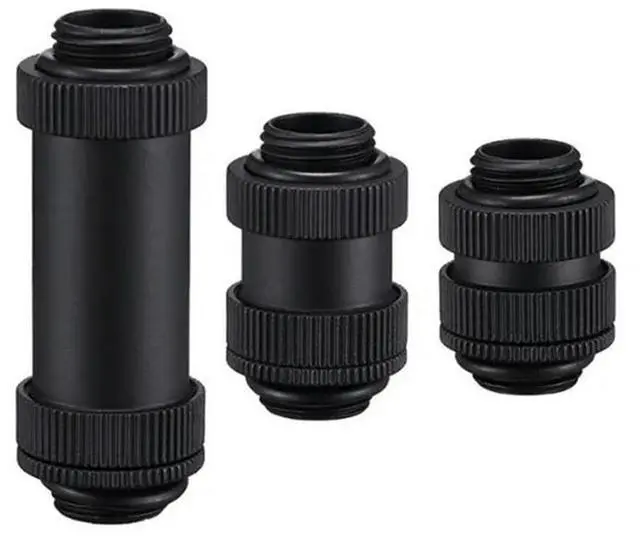 Alt view image 3 of 4 - Ageryu G1/4 Male To Male Rotary Connectors Copper SLI Water Cooling Fittings For PC, Adjustable Lengths A-N33R