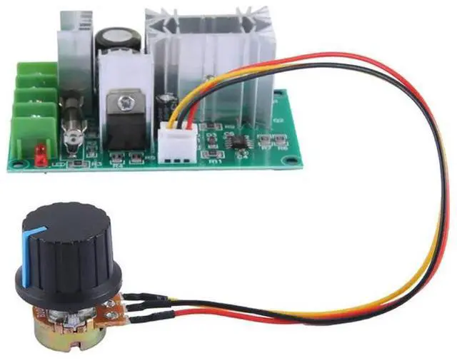 Alt view image 3 of 4 - Ageryu 20A PWM DC Motor Speed Controller 12V 24V 36V 48V With Potentiometer Knob Switch-N33R