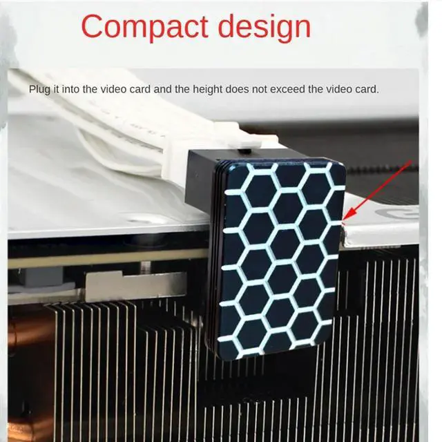 Alt view image 4 of 4 - Ageryu Pcie5.0 Graphics Card ATX3.0 Adapter PSU 12VHPWR Adapter GPU Steering Connector 16Pin 600W Wiring Artifact