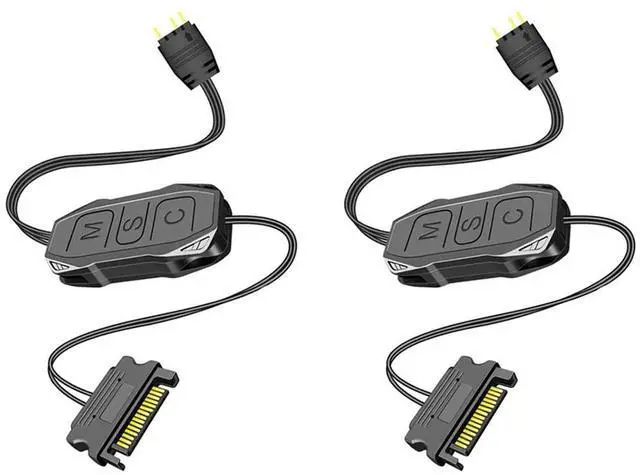 Alt view image 4 of 4 - Ageryu 2Pcs 5V 3Pin ARGB Controller SATA Mini RGB Controller 3PIN Hub For Computer Cpu Case Cool Fan LED Light Radiator