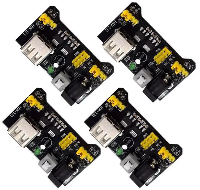 Alt view image 4 of 4 - Ageryu 4Pcs HW-131 Breadboard Power Module Breadboard Special Power Module Compatible With 5 3.3V For Breadboards-N33R