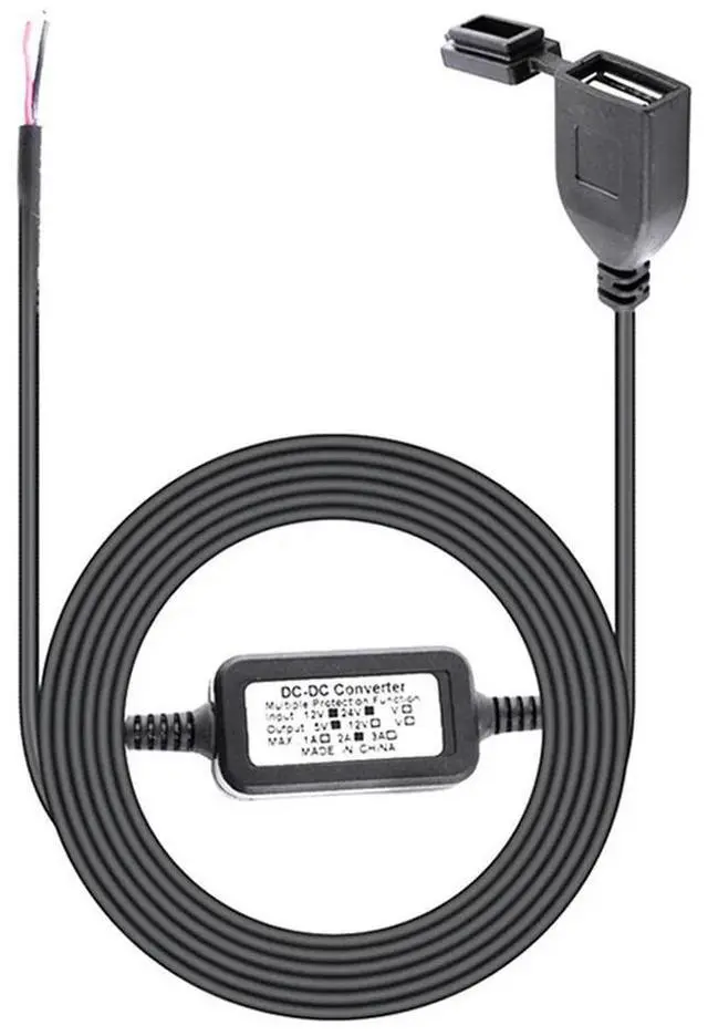 Alt view image 2 of 4 - Ageryu Waterproof USB Port Car DVR Exclusive Power Box For Motorcycle Smart Phone GPS Cable Car Charger Kit 12V -24V To 5V-N33R