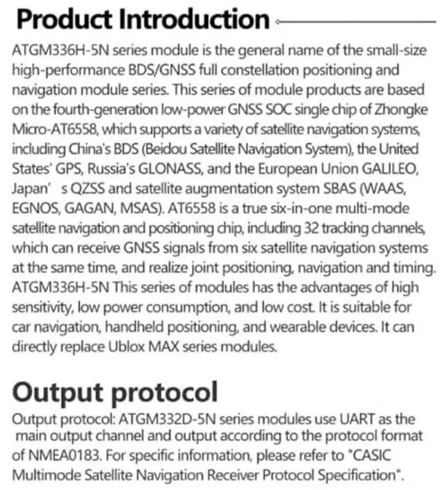 Alt view image 4 of 7 - Ageryu GPS+BDS Dual Mode Module Flight Control Satellite Positioning Navigator Atgm336h Replacement For NEO-M8N NEO-6