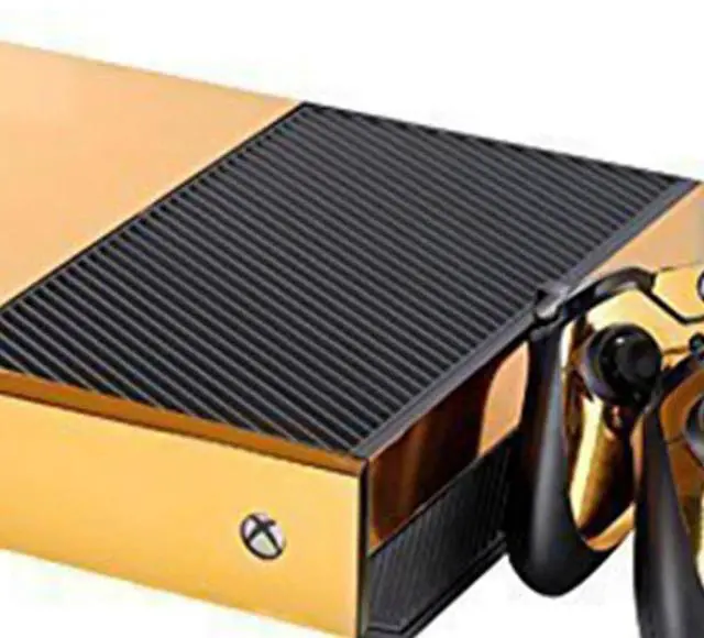 Alt view image 2 of 4 - Ageryu Gold Glossy Skin Sticker For ONE Console Controller + Kinect Decal Vinyl-N33R