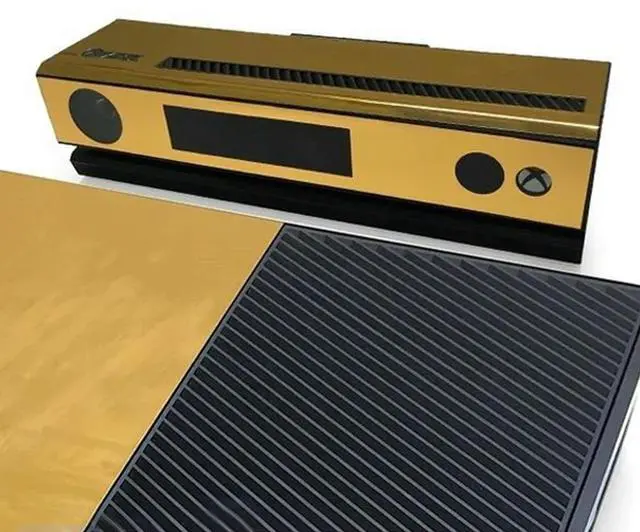 Alt view image 4 of 4 - Ageryu Gold Glossy Skin Sticker For ONE Console Controller + Kinect Decal Vinyl-N33R