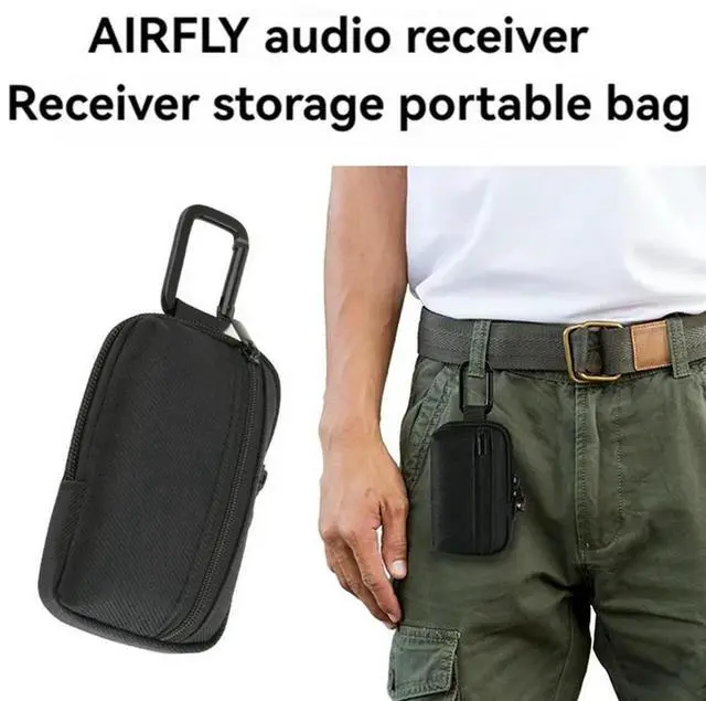 Alt view image 2 of 4 - Ageryu Txesign Portable Storage Bag Carrying Case For Airfly Audio Transmitter Receiver And Bluetooth Earbuds Charging Case-N33R