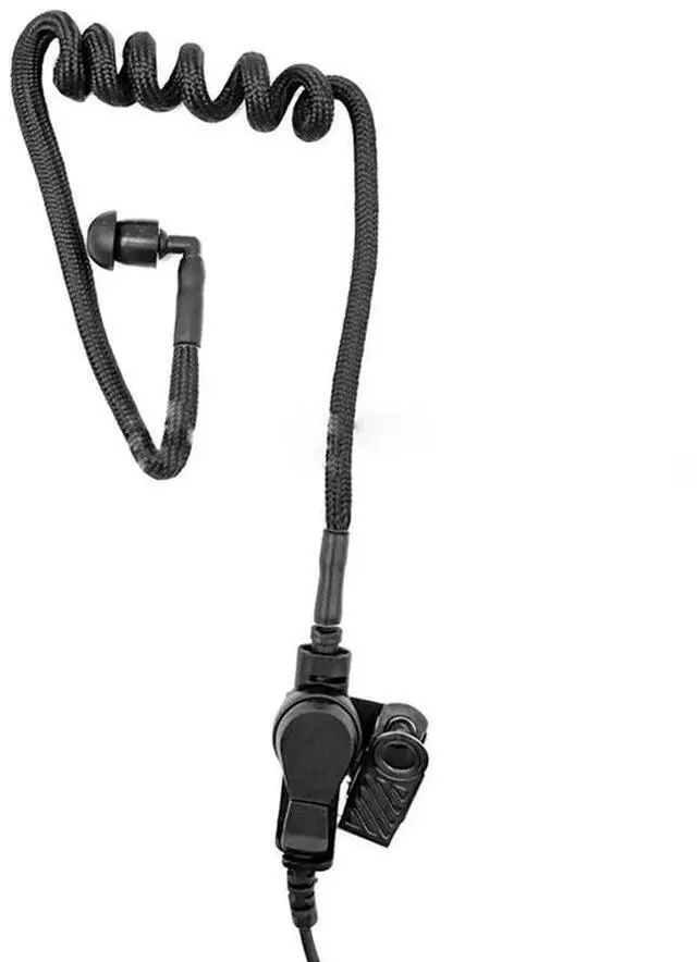 Alt view image 4 of 4 - Ageryu 3.5MM Monaural Earphone Spring Air Tube Replacement Walkie Talkie Earplug Replacement For Radio Earpiece Headset-N33R