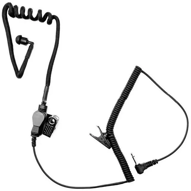 Main image of Ageryu 3.5MM Monaural Earphone Spring Air Tube Replacement Walkie Talkie Earplug Replacement For Radio Earpiece Headset-N33R