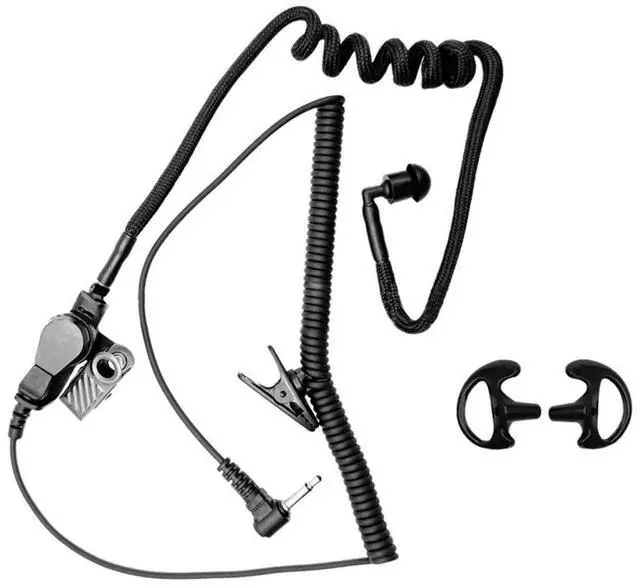 Alt view image 2 of 4 - Ageryu 3.5MM Monaural Earphone Spring Air Tube Replacement Walkie Talkie Earplug Replacement For Radio Earpiece Headset-N33R