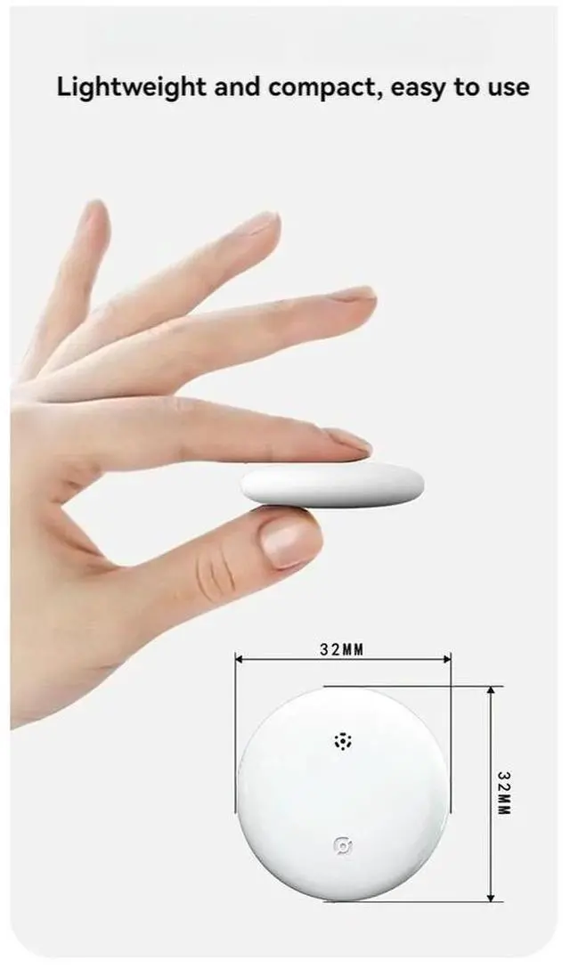 Alt view image 4 of 4 - Smart Air Tracker For Find My (IOS) Key Finder Item Locator For Luggage Wallet Bicycle IP67 Waterproof 32X32mm-N33R