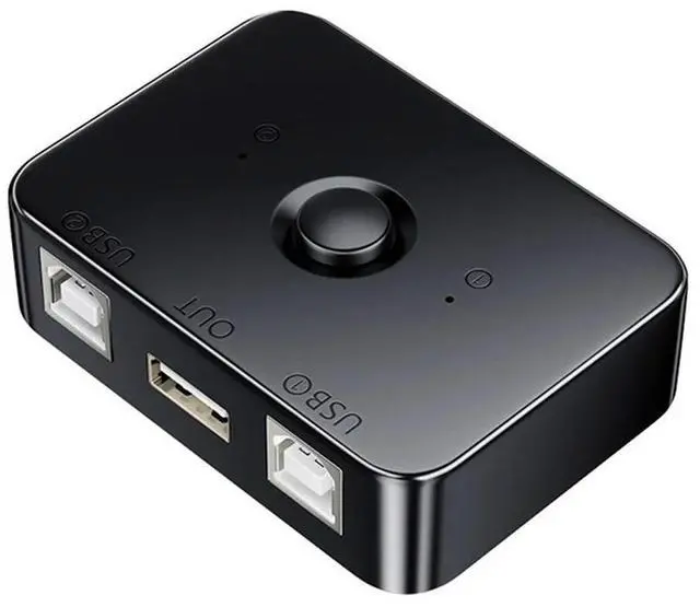 Alt view image 4 of 4 - Ageryu USB Printer Sharer Device 2 Ports USB2.0 Selector Printer Sharing Peripheral For Printer USB Splitter Sharing Printer-N33R