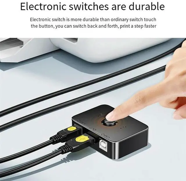 Main image of Ageryu USB Printer Sharer Device 2 Ports USB2.0 Selector Printer Sharing Peripheral For Printer USB Splitter Sharing Printer-N33R