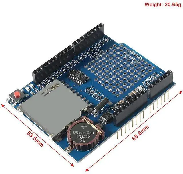 Main image of Ageryu 3PCS Data Logger Module Logging Shield Data Recorder DS1307 Shield For UNO With SD Card