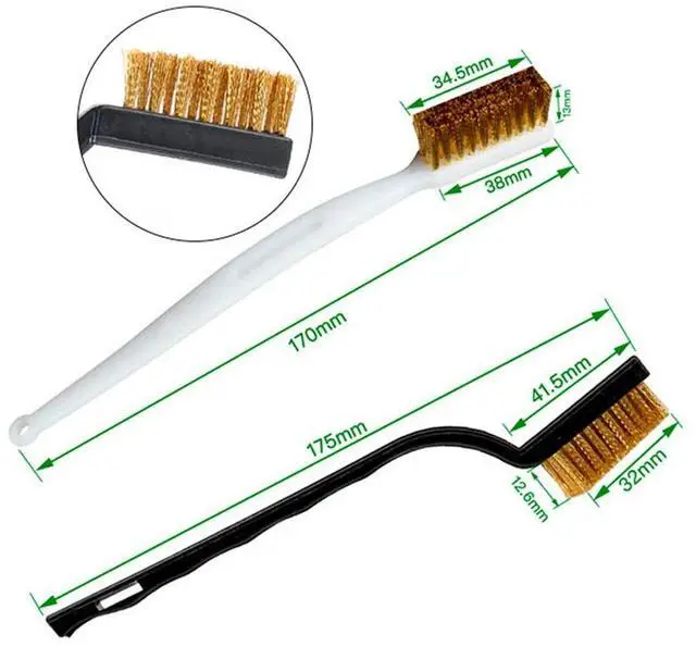 Alt view image 4 of 7 - Ageryu 3D Printer Cleaner Tool Copper Wire Brush Toothbrush Nozzle Cleaning Needle 3D Printer Parts Cleaning Tool Wrench Kit