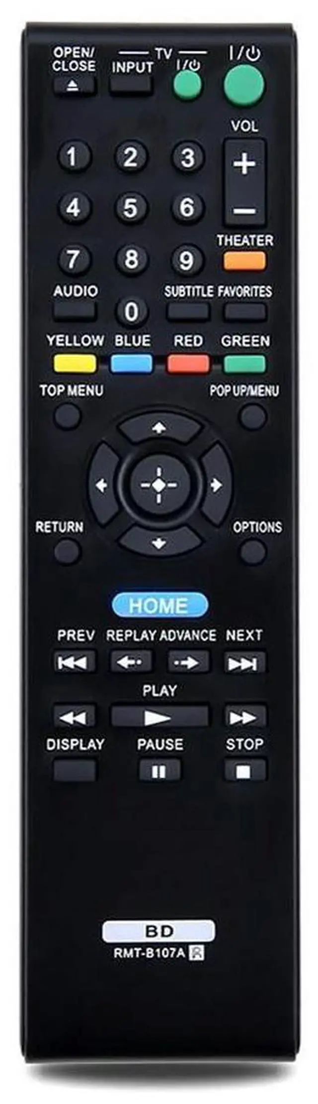 Alt view image 2 of 4 - Remote Control Accessories For Blu-Ray Player BDP-S570 BDP-S370 RMT-B107A BDP-BX57 BDP-BX37 BDP-S270 RMT-B107A-N33R