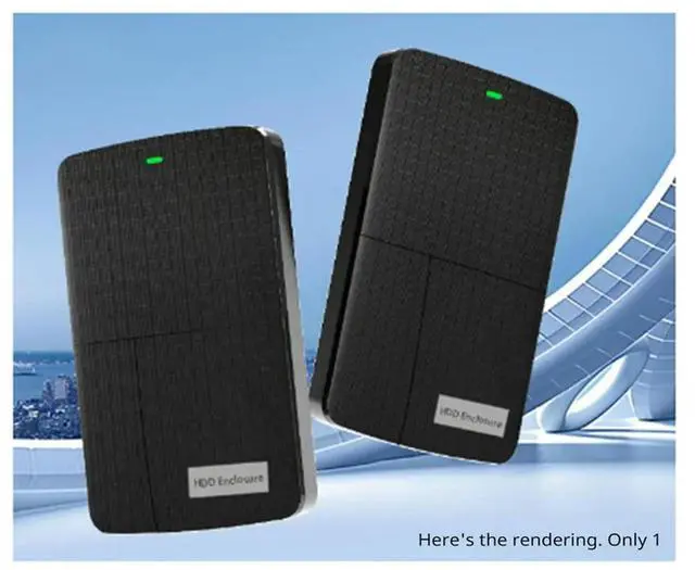 Alt view image 2 of 4 - 2.5" SATA External Hard Drive Case Solid State Mechanical External Box 2.5 Inch SSD