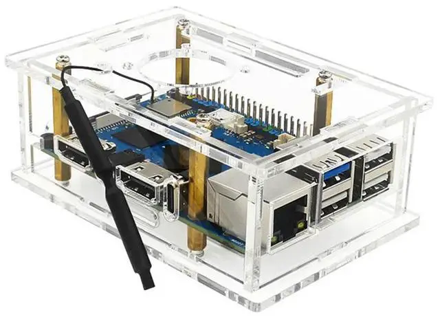 Main image of Ageryu For Orangepi 5Pro Acrylic Case For Orangepi 5 Pro Transparent Acrylic Case