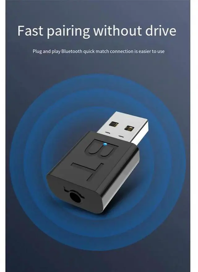 Main image of 3Pcs 2 In 1 USB Bluetooth 5.0 Audio Receiver Transmitter USB Bluetooth Adapter With 3.5Mm Audio Cable Plug And Play-N33R