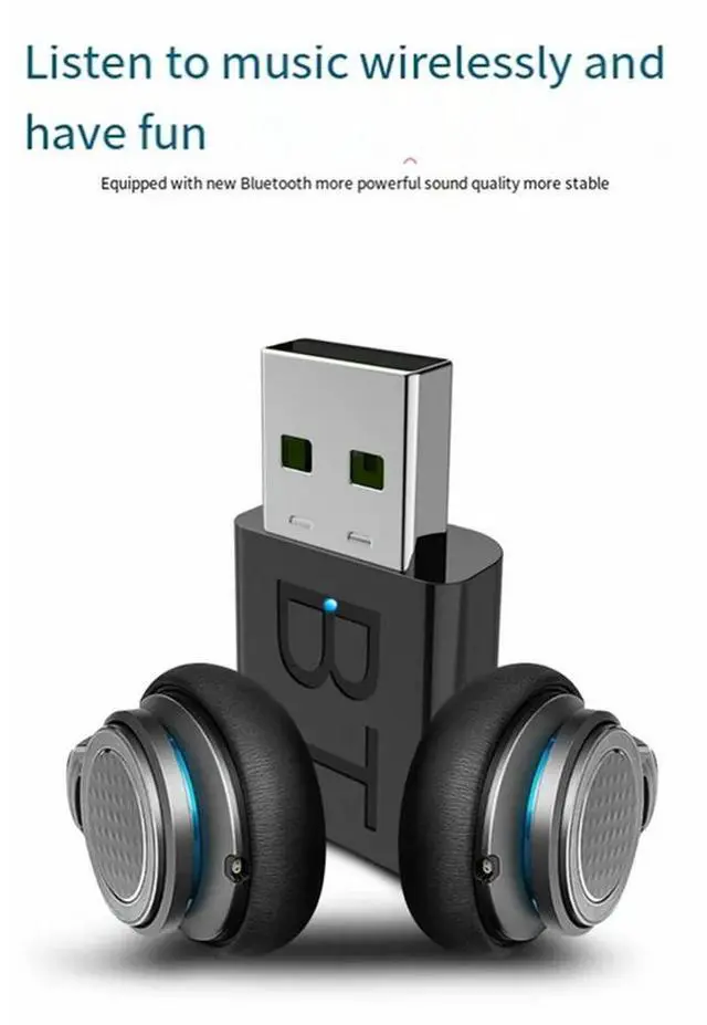 Alt view image 4 of 4 - 3Pcs 2 In 1 USB Bluetooth 5.0 Audio Receiver Transmitter USB Bluetooth Adapter With 3.5Mm Audio Cable Plug And Play-N33R