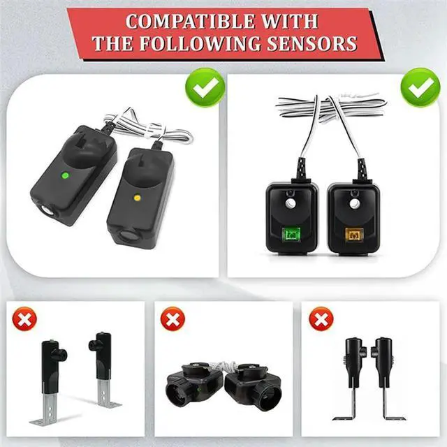 Main image of Ageryu 2 Pack Garage Door Sensor Sun Shade Protector Garage Door Sensor Sunlight Cover For Chamberlain 41A5043, 820CB-N33R