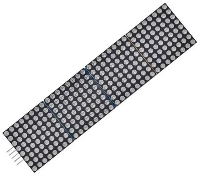 Alt view image 4 of 4 - Ageryu MAX7219 Dot Matrix Module 8X8 Common Cathode LED Display 5V 4-In-1 Withdupont Wires Cable Fordiy Projects B-N33R