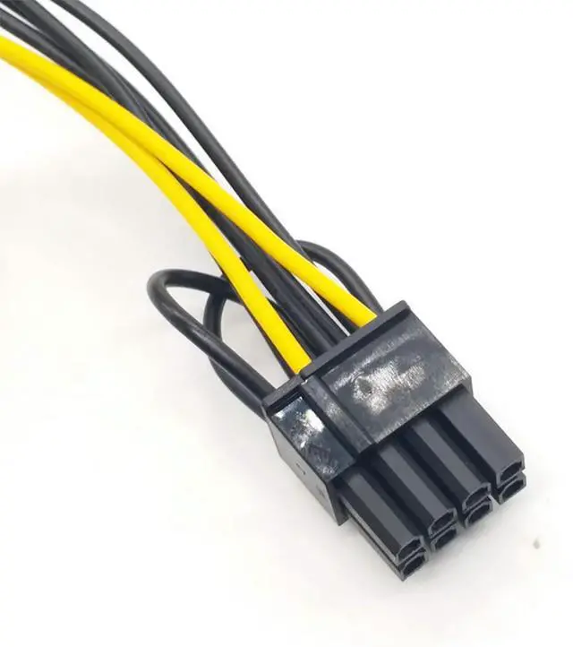 Alt view image 3 of 3 - 5PCS 15Pin SATA Male To 8Pin(6+2) PCI-E Power Supply Cable 20Cm SATA Cable 15-Pin To 8 Pin 18AWG Wire For Graphic Card-N33R