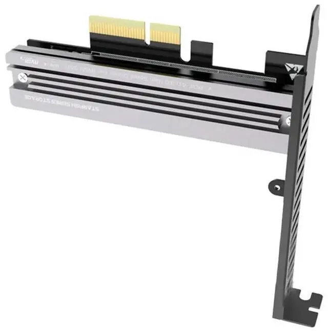 Alt view image 4 of 4 - Ageryu 64Gbps M.2 SSD NVME To PCIE 4.0 X1/X4/X8/X16 Converter Adapter With Heatsink PCI Express Expansion Card For Desktop PC
