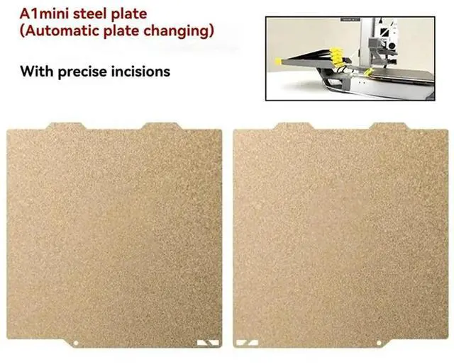 Alt view image 4 of 4 - Ageryu PEI Build Plate For A1 Mini PEI Spray Texture Spring Steel Printing Plate