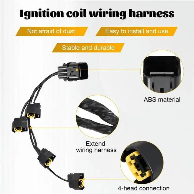 Alt view image 3 of 4 - Ageryu  Ignition Coil Extension Wire Harness 27350-2B000 For Hyundai Elantra Accent Kia Rio Soul Ceed Cerato Spectra-N33R
