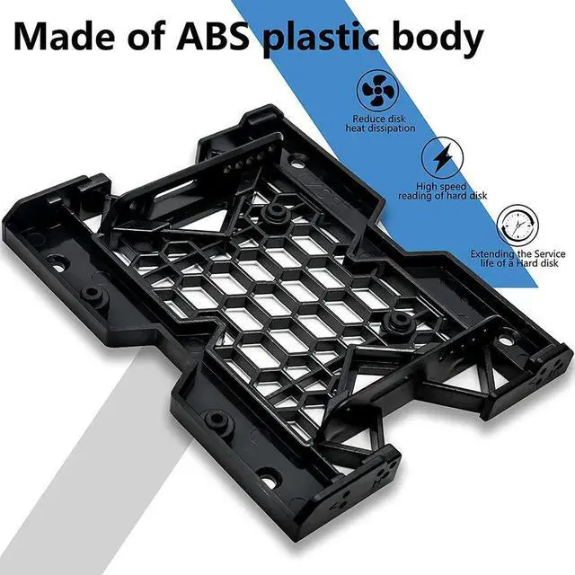 Alt view image 4 of 7 - Ageryu 5.25Inch To 3.5Inch 2.5Inch Cooling Fan Bracket SSD HDD Mounting Bracket Internal Hard Disk Drive Bays Holder