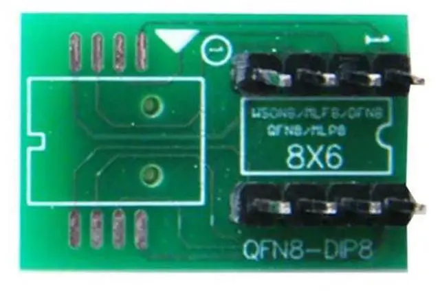 Alt view image 4 of 4 - Ageryu DFN8 To DIP8 Socket QFN8/WSON8/MLF8/MLP8/DFN8 To DIP8 For CH341A Tl866ii Plus RT809H/F T48 T56 EZP2023 6X8mm-N33R