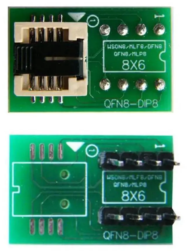 Alt view image 3 of 4 - Ageryu DFN8 To DIP8 Socket QFN8/WSON8/MLF8/MLP8/DFN8 To DIP8 For CH341A Tl866ii Plus RT809H/F T48 T56 EZP2023 6X8mm-N33R
