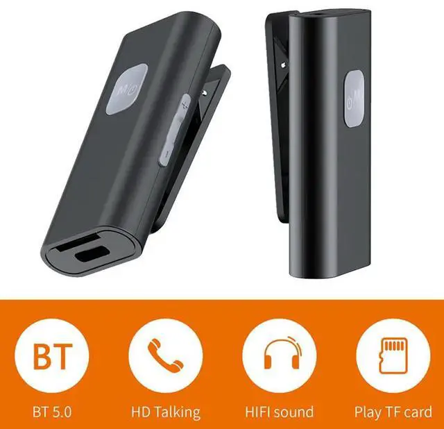 Alt view image 3 of 4 - Ageryu Handsfree Wireless Bluetooth 5.0 Adapter Receiver Audio Receiver Support TF Card Reader For Car Headphone Speakr-N33R