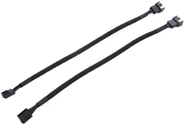 Alt view image 3 of 4 - Ageryu 10PCS 4 Pin PWM Fan Extension Power Cable Connector Case Male To Female Extending Cables Compatible With 4 Pin/3 Pin Fan-N33R