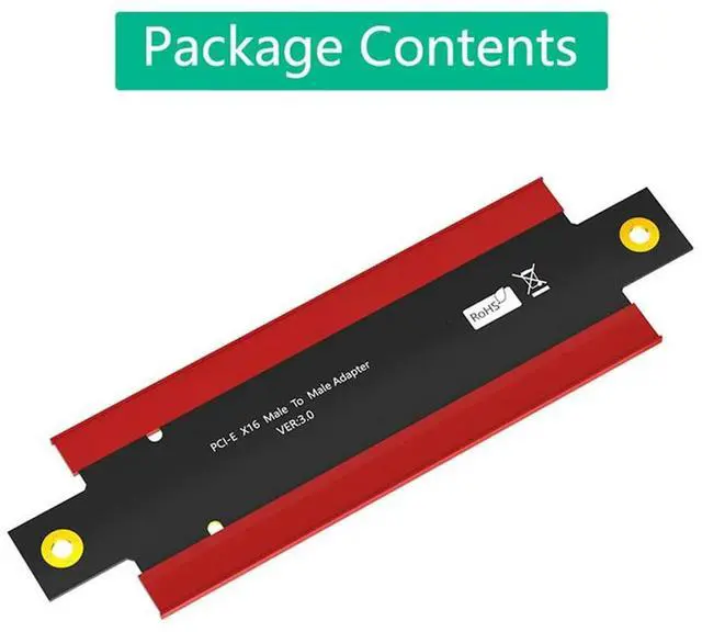 Alt view image 4 of 4 - PCI Express 3.0 16X Male To Male Adapter Connector Riser Converter PCI-E X16 To PCE-E X16 Extend PCB Board Design Dura