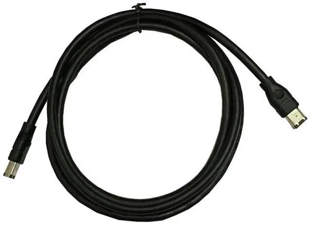 Main image of Ageryu 1.8M Firewire Cable Black IEEE 1394 Firewire 400 To Firewire 400 Cable 6Pin Male To 6Pin Male Cable Easy Install Easy To Use-N33
