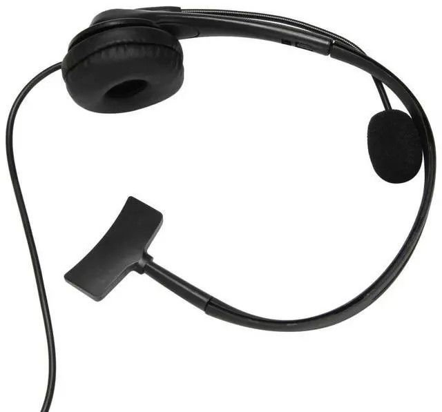 Alt view image 2 of 4 - Ageryu USB Call Center Headset With Noise Cancelling Mic Monaural Headphone For PC Home Office Phone Service Plug And Play-N33R