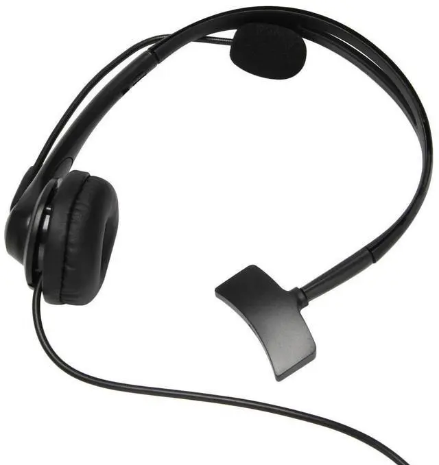 Alt view image 3 of 4 - Ageryu USB Call Center Headset With Noise Cancelling Mic Monaural Headphone For PC Home Office Phone Service Plug And Play-N33R
